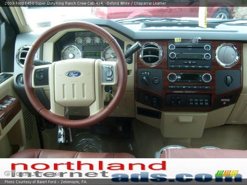 Oxford White / Chaparral Leather 2009 Ford F450 Super Duty King Ranch Crew Cab 4x4