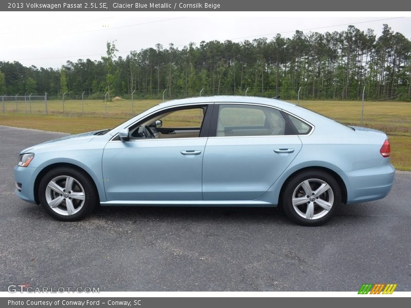 Glacier Blue Metallic / Cornsilk Beige 2013 Volkswagen Passat 2.5L SE