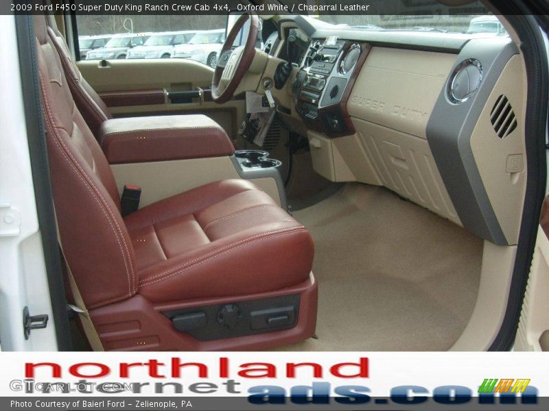 Oxford White / Chaparral Leather 2009 Ford F450 Super Duty King Ranch Crew Cab 4x4