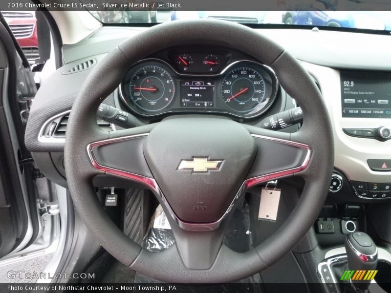 Silver Ice Metallic / Jet Black 2016 Chevrolet Cruze LS Sedan