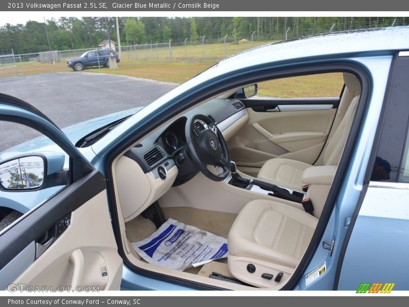 Glacier Blue Metallic / Cornsilk Beige 2013 Volkswagen Passat 2.5L SE