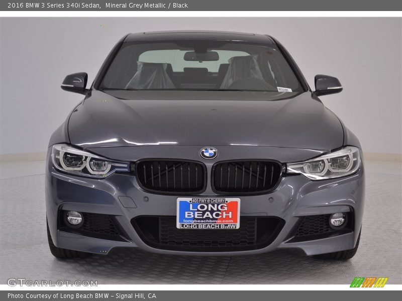 Mineral Grey Metallic / Black 2016 BMW 3 Series 340i Sedan