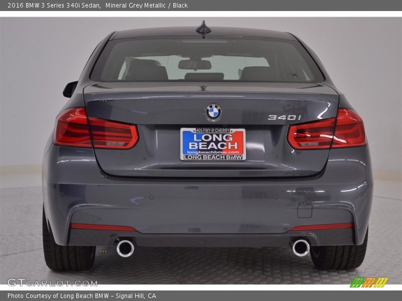 Mineral Grey Metallic / Black 2016 BMW 3 Series 340i Sedan