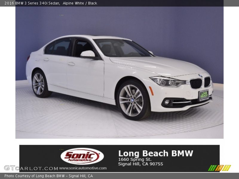 Alpine White / Black 2016 BMW 3 Series 340i Sedan