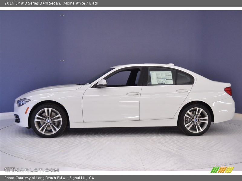 Alpine White / Black 2016 BMW 3 Series 340i Sedan