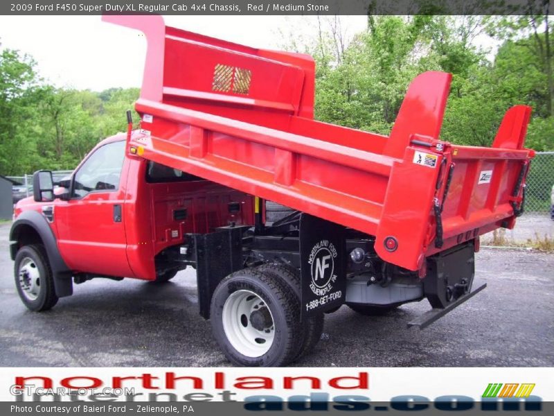 Red / Medium Stone 2009 Ford F450 Super Duty XL Regular Cab 4x4 Chassis
