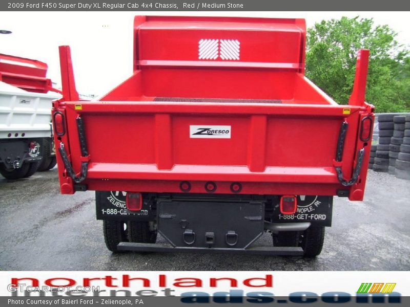 Red / Medium Stone 2009 Ford F450 Super Duty XL Regular Cab 4x4 Chassis