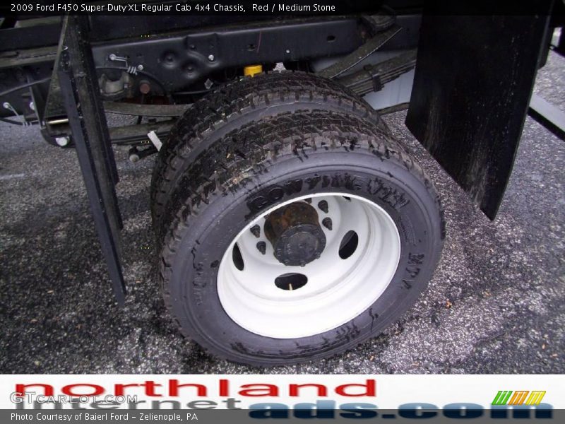 Red / Medium Stone 2009 Ford F450 Super Duty XL Regular Cab 4x4 Chassis
