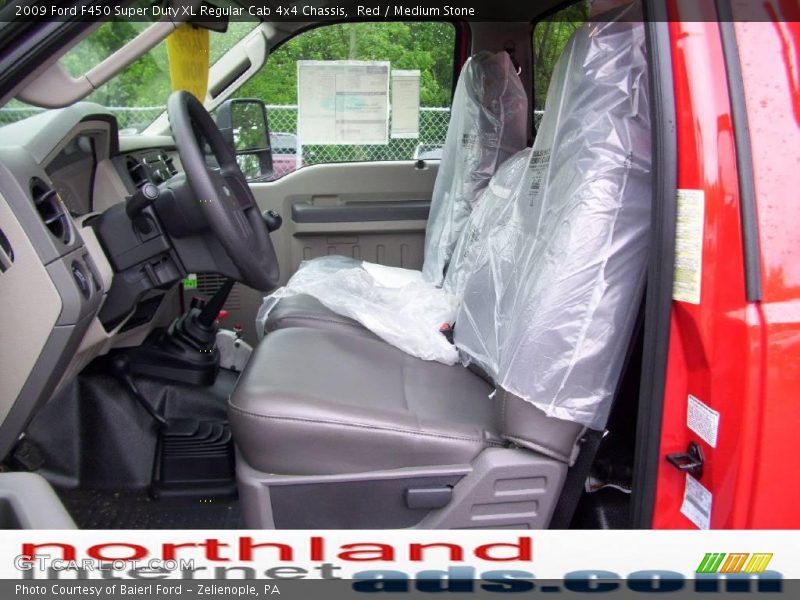 Red / Medium Stone 2009 Ford F450 Super Duty XL Regular Cab 4x4 Chassis