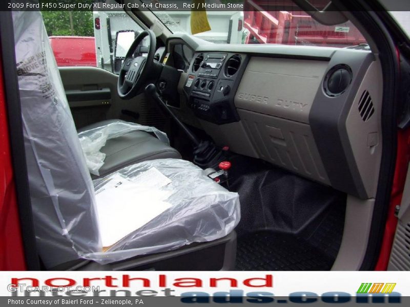 Red / Medium Stone 2009 Ford F450 Super Duty XL Regular Cab 4x4 Chassis