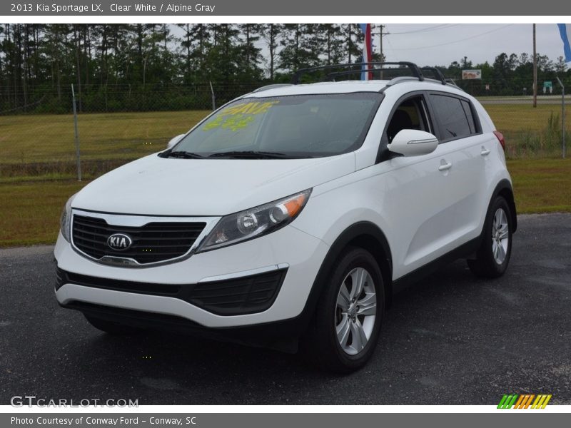 Clear White / Alpine Gray 2013 Kia Sportage LX