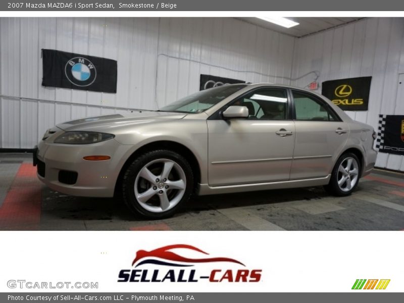 Smokestone / Beige 2007 Mazda MAZDA6 i Sport Sedan