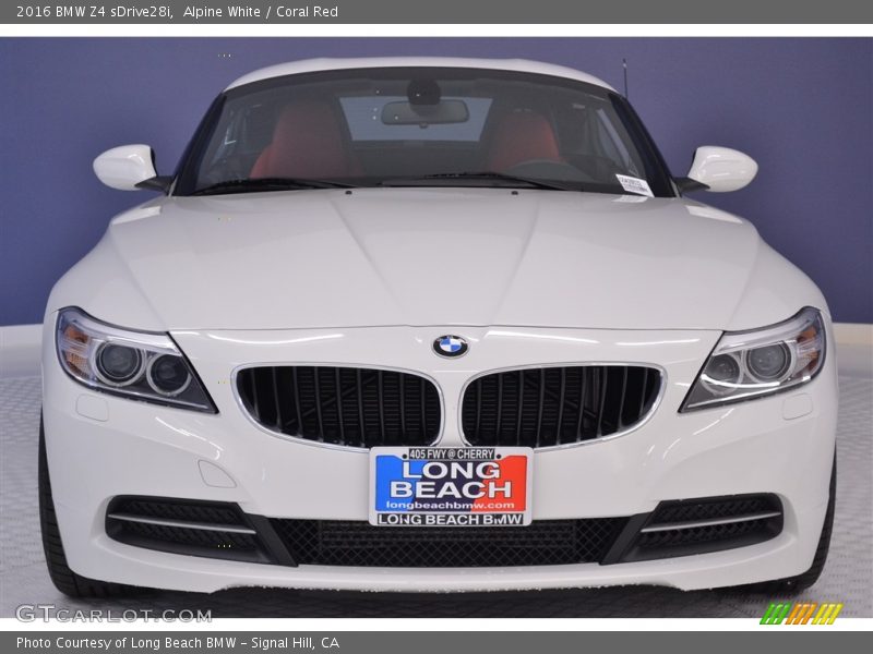 Alpine White / Coral Red 2016 BMW Z4 sDrive28i