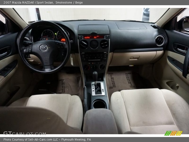 Smokestone / Beige 2007 Mazda MAZDA6 i Sport Sedan