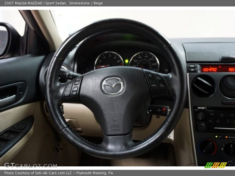 Smokestone / Beige 2007 Mazda MAZDA6 i Sport Sedan