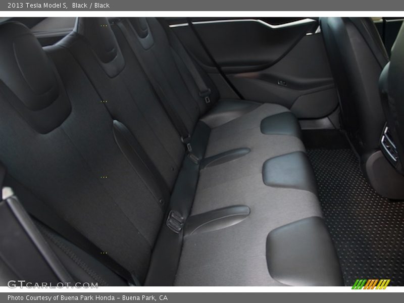 Rear Seat of 2013 Model S 