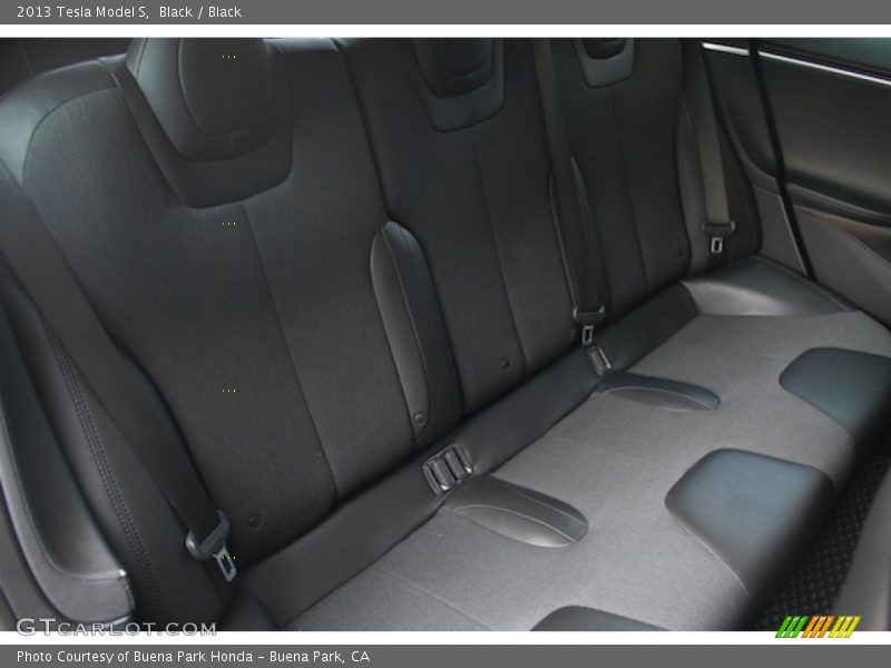 Rear Seat of 2013 Model S 