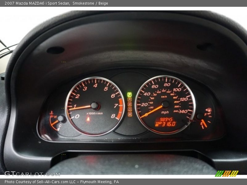 Smokestone / Beige 2007 Mazda MAZDA6 i Sport Sedan