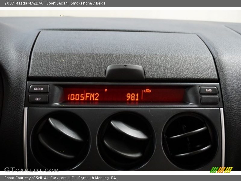 Smokestone / Beige 2007 Mazda MAZDA6 i Sport Sedan