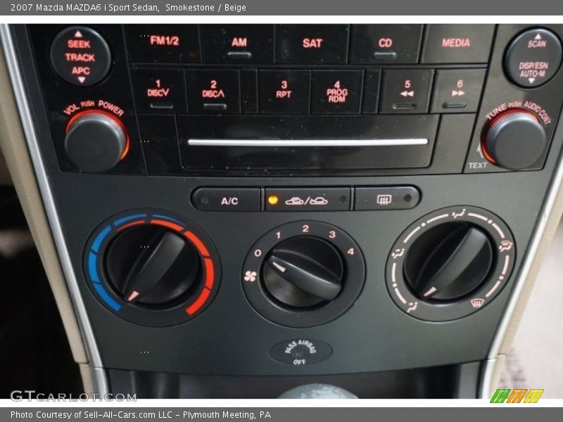 Smokestone / Beige 2007 Mazda MAZDA6 i Sport Sedan