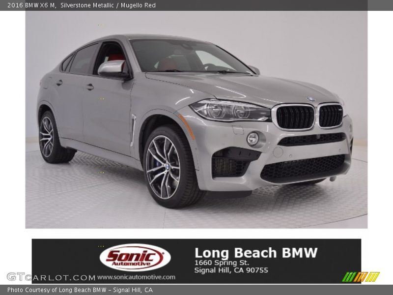 Silverstone Metallic / Mugello Red 2016 BMW X6 M