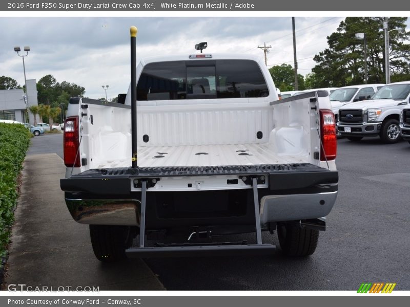White Platinum Metallic / Adobe 2016 Ford F350 Super Duty Lariat Crew Cab 4x4