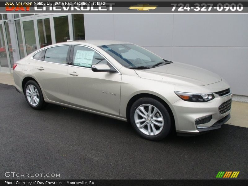 Butte Red Metallic / Jet Black 2016 Chevrolet Malibu LT