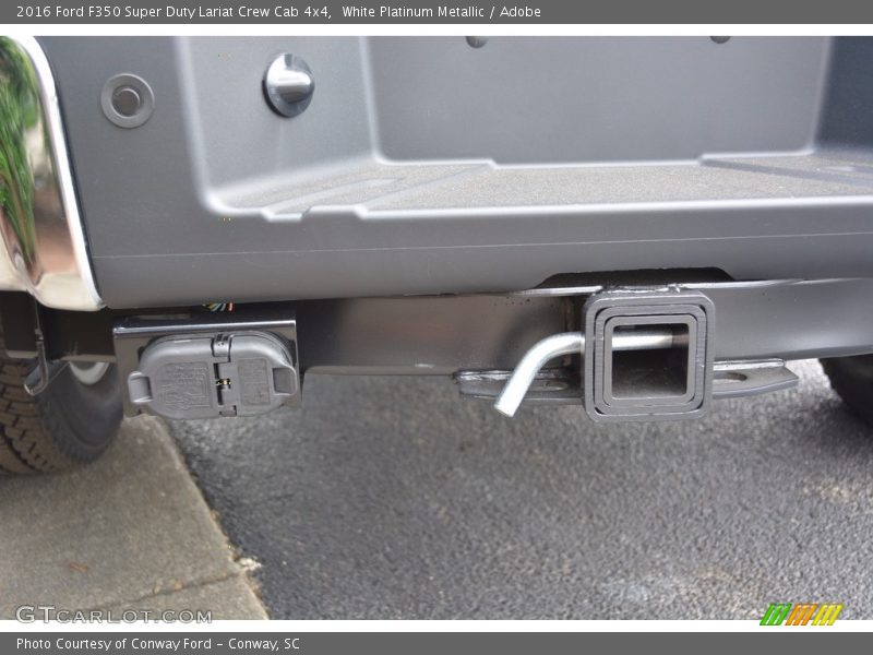 White Platinum Metallic / Adobe 2016 Ford F350 Super Duty Lariat Crew Cab 4x4
