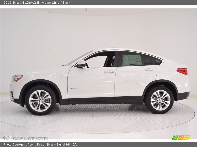 Alpine White / Black 2016 BMW X4 xDrive28i