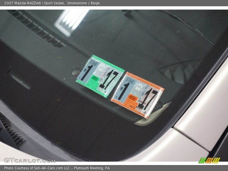 Smokestone / Beige 2007 Mazda MAZDA6 i Sport Sedan