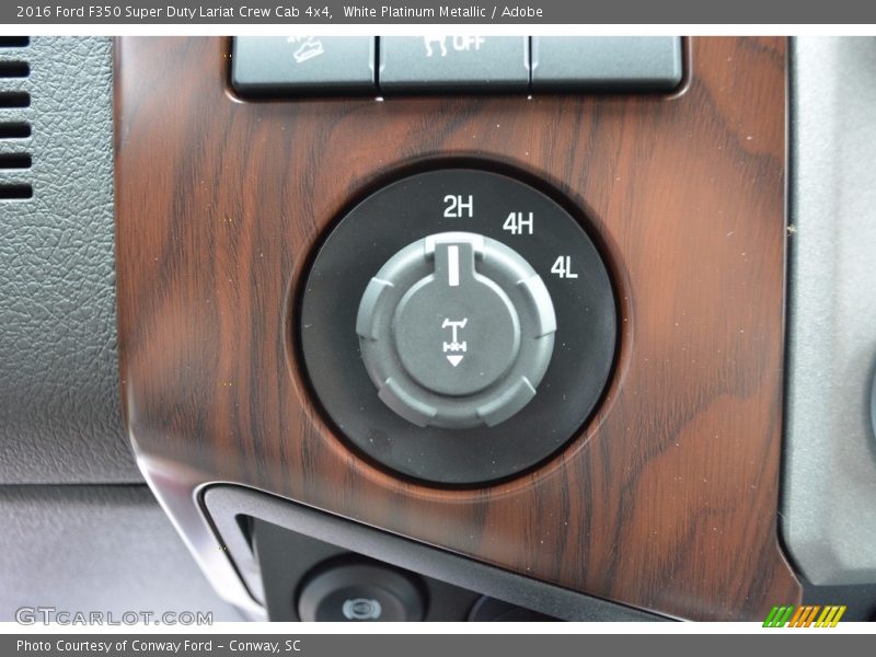 White Platinum Metallic / Adobe 2016 Ford F350 Super Duty Lariat Crew Cab 4x4