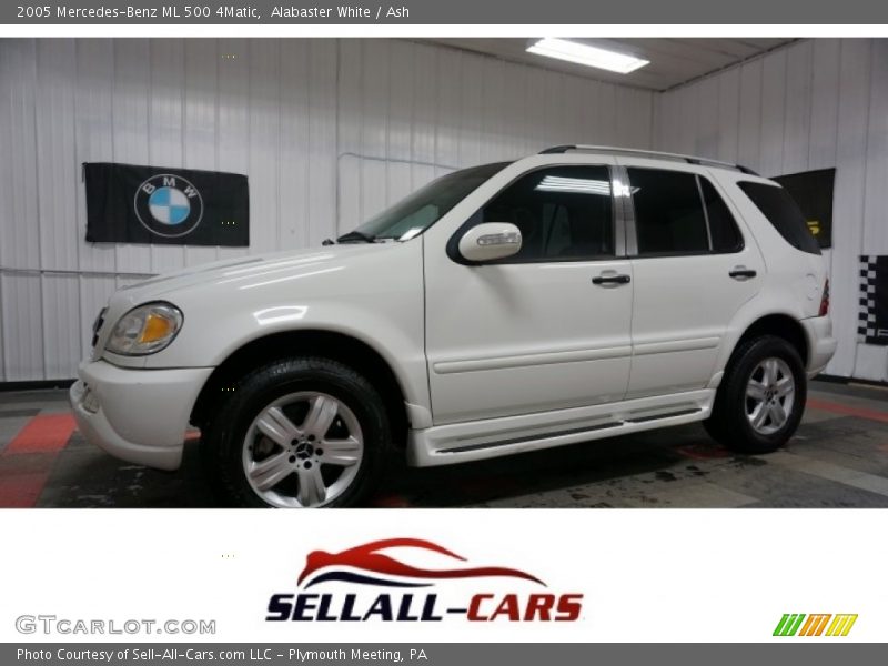 Alabaster White / Ash 2005 Mercedes-Benz ML 500 4Matic