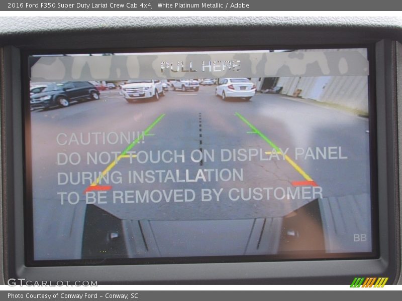 White Platinum Metallic / Adobe 2016 Ford F350 Super Duty Lariat Crew Cab 4x4