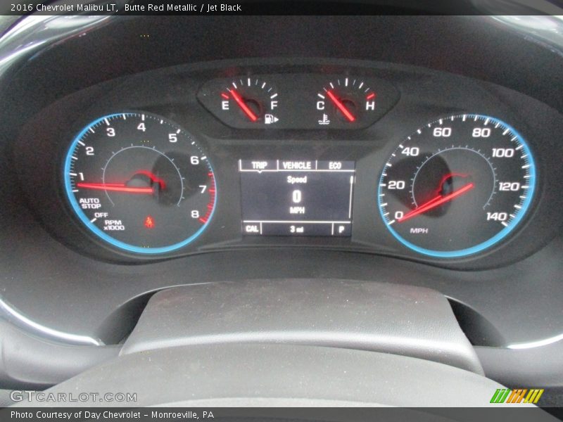 Butte Red Metallic / Jet Black 2016 Chevrolet Malibu LT