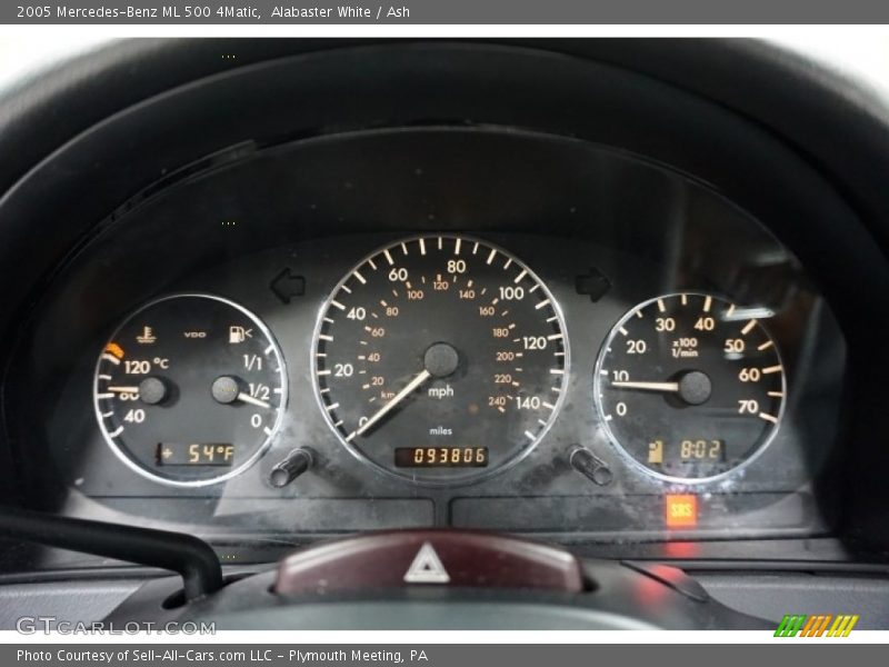 Alabaster White / Ash 2005 Mercedes-Benz ML 500 4Matic