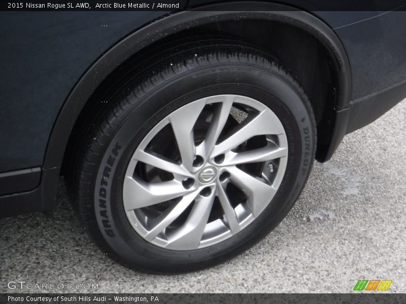 Arctic Blue Metallic / Almond 2015 Nissan Rogue SL AWD