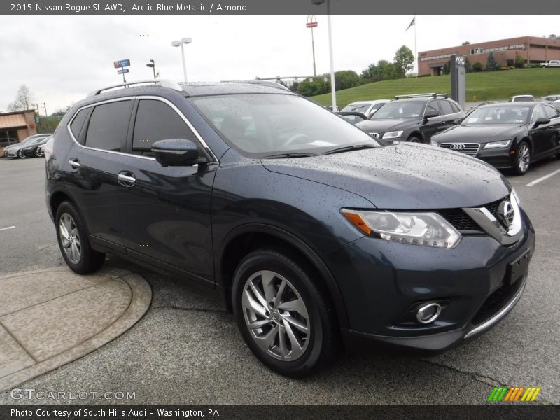 Arctic Blue Metallic / Almond 2015 Nissan Rogue SL AWD