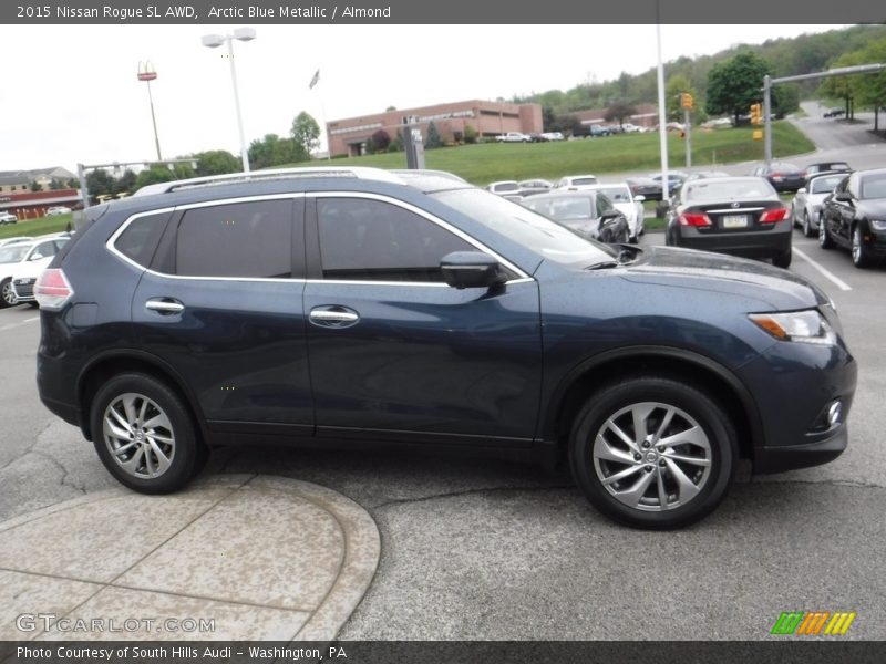 Arctic Blue Metallic / Almond 2015 Nissan Rogue SL AWD