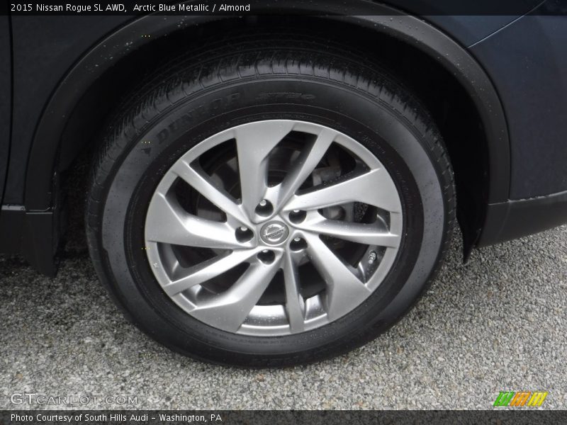 Arctic Blue Metallic / Almond 2015 Nissan Rogue SL AWD