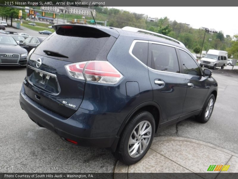 Arctic Blue Metallic / Almond 2015 Nissan Rogue SL AWD