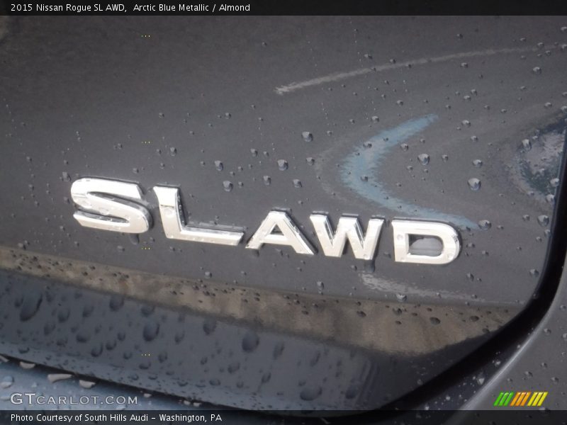 Arctic Blue Metallic / Almond 2015 Nissan Rogue SL AWD