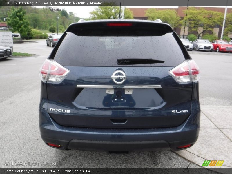 Arctic Blue Metallic / Almond 2015 Nissan Rogue SL AWD