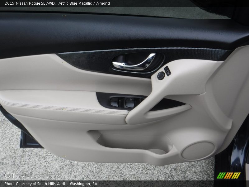 Arctic Blue Metallic / Almond 2015 Nissan Rogue SL AWD