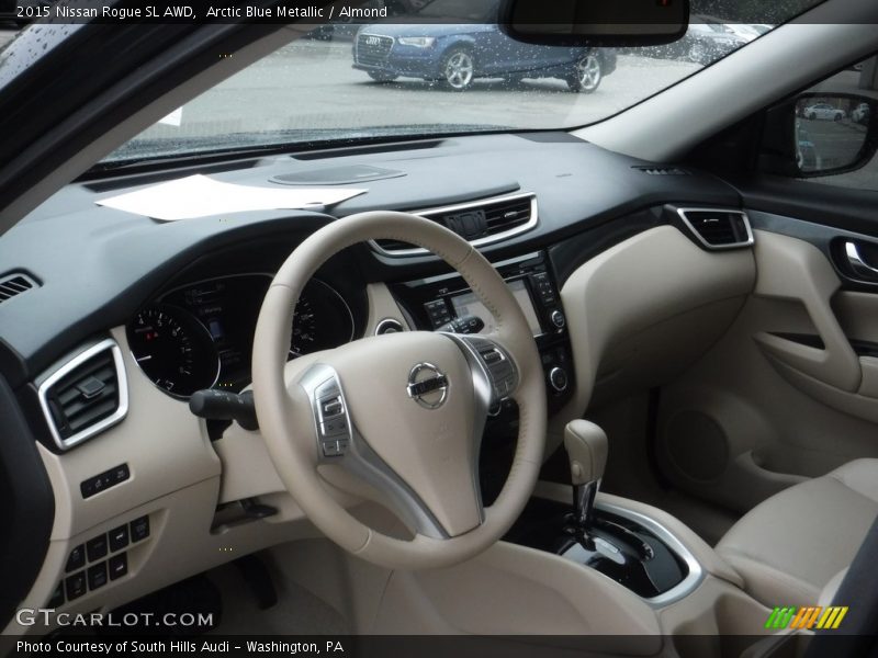 Arctic Blue Metallic / Almond 2015 Nissan Rogue SL AWD