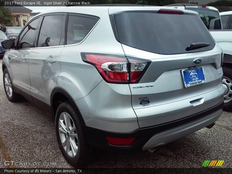 Ingot Silver / Charcoal Black 2017 Ford Escape SE