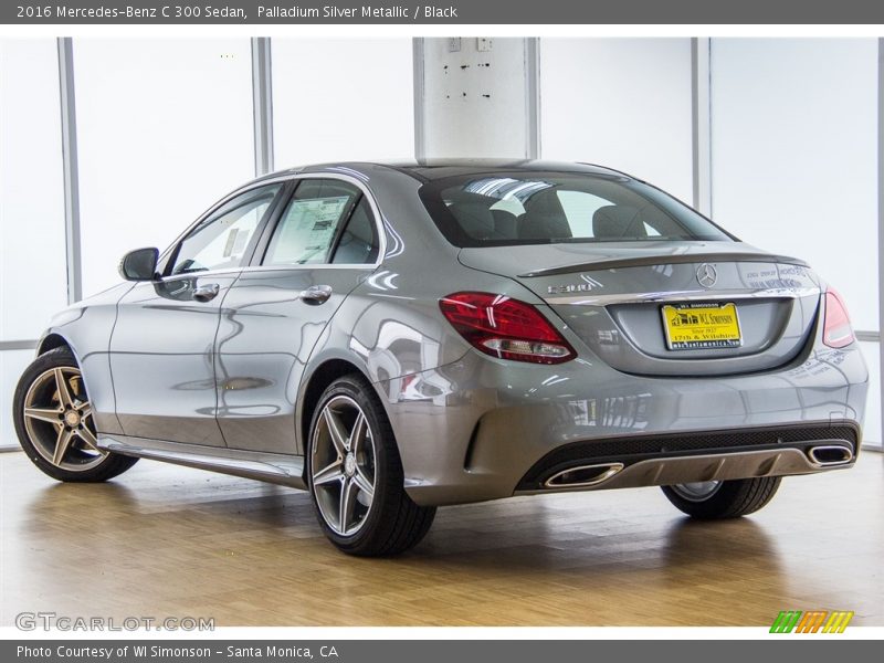 Palladium Silver Metallic / Black 2016 Mercedes-Benz C 300 Sedan