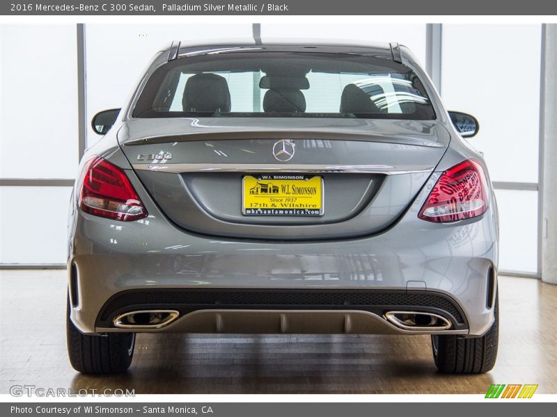 Palladium Silver Metallic / Black 2016 Mercedes-Benz C 300 Sedan