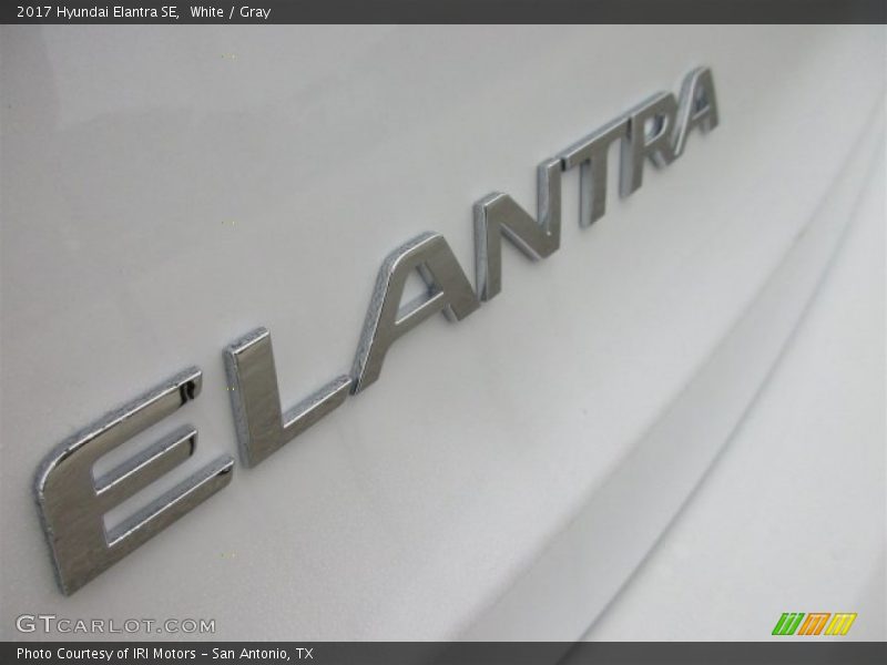 White / Gray 2017 Hyundai Elantra SE