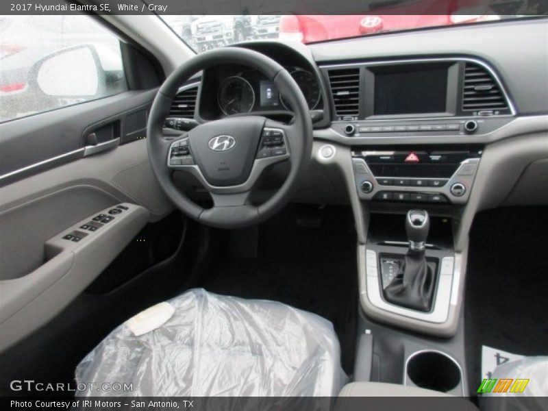 White / Gray 2017 Hyundai Elantra SE