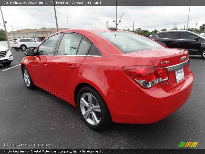 Red Hot / Cocoa/Light Neutral 2016 Chevrolet Cruze Limited LT